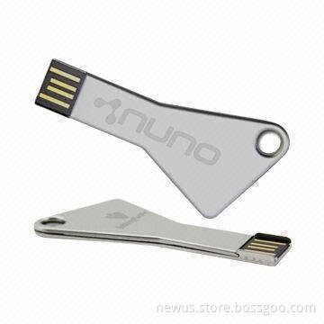 Promotional Metal Key USB with Shock-resistant, Supports Bootable Function